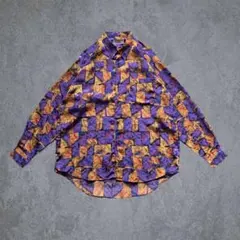 90s 00s archive all pattern shirt y2k