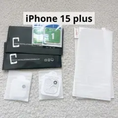 iPhone 15 Plus 画面フィルム　カメラフィルム2枚ずつ