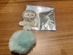 ちいかわベビー ノベルティ ぽんぽんチャーム付きフォンタブ ハチワレ