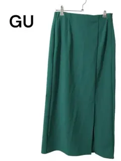 GU スカート タイトスカート　ナロースカート　ストレッチ　ロング　M