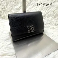 LOEWE トライフォールド 三つ折り ウォレット ブラックのサムネイル
