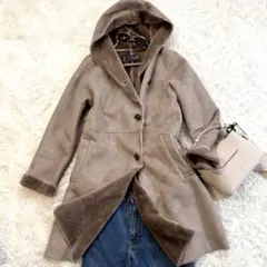 URBAN RESEARCH DOORS L フェイクムートンコート ベージュ