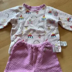 ユニクロ　キルトパジャマ　KIDEA柄 100