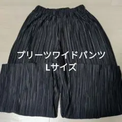 プリーツパンツ ワイドパンツ