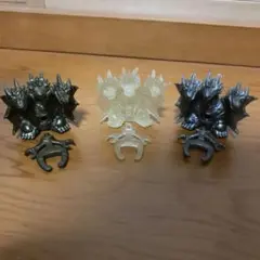 ゴジラ消しゴム　メカキングギドラ　3色カラー　コンプリート　フィギュア