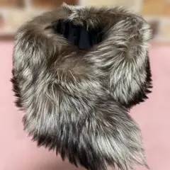 SAGA FOX グレー系ファー 毛皮 ショール