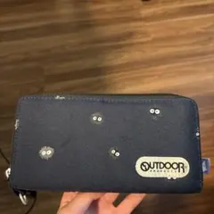 OUTDOOR PRODUCTS 長財布 ネイビージブリ真っ黒クロスケ
