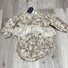 Cottoli ベビー ロンパース 花柄 レース