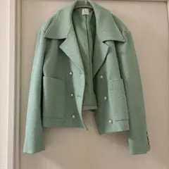 U by SPICK&SPAN ツイードジャケット ライトグリーンのサムネイル