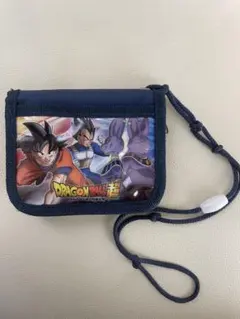 ドラゴンボール超 キッズ用 二つ折り財布 ネックストラップ付