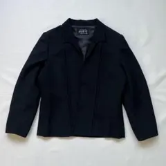 vintage ジャケット　短丈　ブラック　黒　喪服　礼服　フォーマル　シンプル
