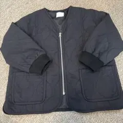 『ローリーズファーム』キルティングジャケット　ブラック　キッズ120-130cm