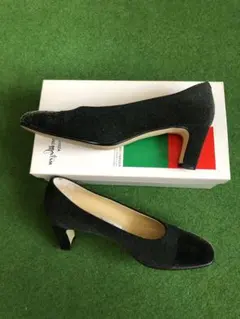 キタムラ、スエードコンビパンプス