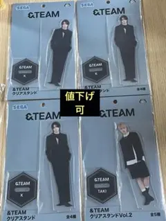 &TEAM クリアスタンド K & TAKI 4個セット