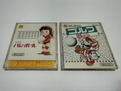 ★ディスクシステム 2本セット バレーボール ゴルフUSコース 動作確認済み★