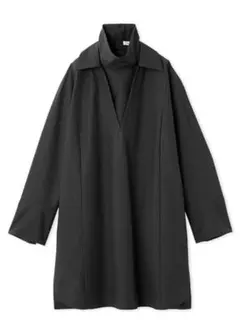 FRAY I.D カウルネック付きシャツワンピース