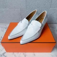 HERMES パンプス 白 37.5のサムネイル