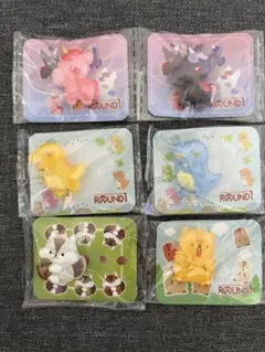 デコレーションシール ラウンドワン限定 立体シール ユニコーン 恐竜 マーモット