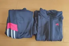 adidas ネイビー　セットアップ