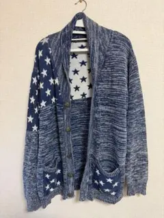 RCWBFD 星柄カーディガン ネイビー