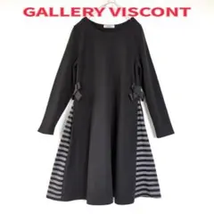 ★GALLERY VISCONT ギャラリービスコンティ ワンピース　リボン　黒