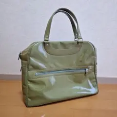 定価19万★ジャックルコーリスボン★エナメル★バッグ★グリーン★カーキ★パリのサムネイル
