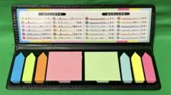 ケース入カラフル付箋セット 花言葉/付き誕生石しおり付