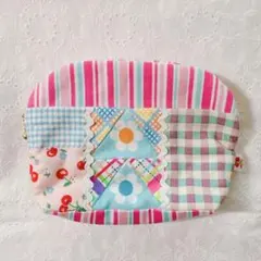 パッチワーク　ミニポーチ