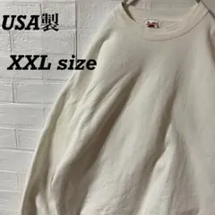 フルーツオブザルーム　90sUSA製 オーバーサイズスウェット　ホワイト