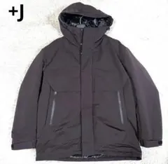 美品✨ユニクロ　プラスＪ　ハイブリッドダウンコート　ジャケット　コート　ワイン