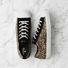 未使用 定価1.4万 コンバース オールスター クップ レオパード 24cm