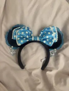 ミニーカチューシャ イヤリング