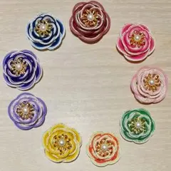 水引き お花 パーツ