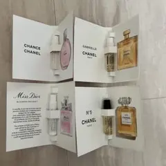 CHANEL Dior 香水 サンプル 4種セット