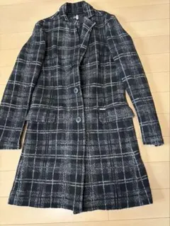 DIESEL（ディーゼル）のチェック柄ウールコート