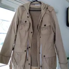 AXES femme ベージュ フード付きコート