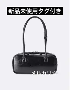 新品　GU ワイドボストンバッグ　バッグ　ハンドバッグ　ブラック　黒