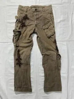 291295 homme スタッズ　カーゴパンツ　ミリタリー ダークコアのサムネイル