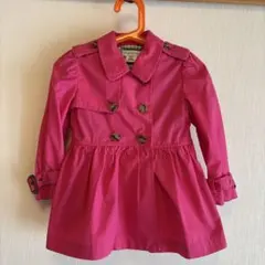 【値下げ】 ラルフローレン ピンク トレンチコート 24M