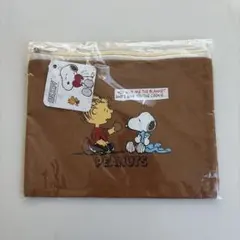 SNOOPY PEANUTS ポーチ ブラウン