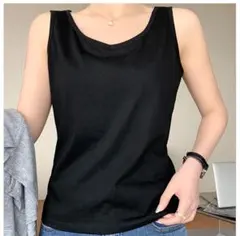 タンクトップ レディース Vネック トップス 透けない ゆったり 通気性