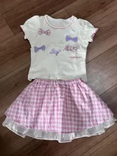 メゾピアノ　半袖シャツ＆スカート　80サイズ