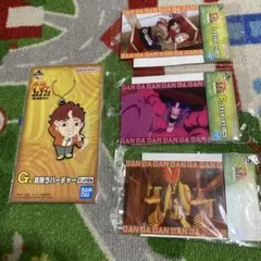 《新品》ダンダダン一番くじ　変顔ラバーチャーム　ジジ＆ステッカー3点モモオカルン