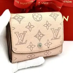 ☆美品☆ルイヴィトン 折り財布 モノグラムマヒナ ポルトフォイユイリスコンパクト