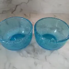 °.·琉球ガラス スカイブルー ペアグラス·.°