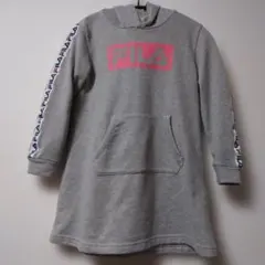 FILA フード付きグレーワンピース130cm