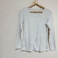 CYNTHIA ROWLEY 【M】 ホワイト長袖Tシャツ ラウンドネックのサムネイル