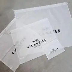 《専用》COACH/コーチ　不織布 巾着袋 3サイズ4枚セット
