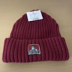 BEN DAVIS ニット帽 ワイン タグ付き