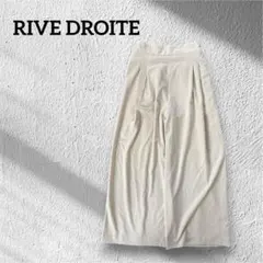 RIVE DROITE アイボリー　タック　ワイドパンツ　ウエストゴム